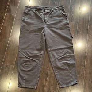 All Saints Men's Charcoal Chinos